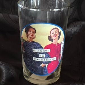 novelty best friends glass